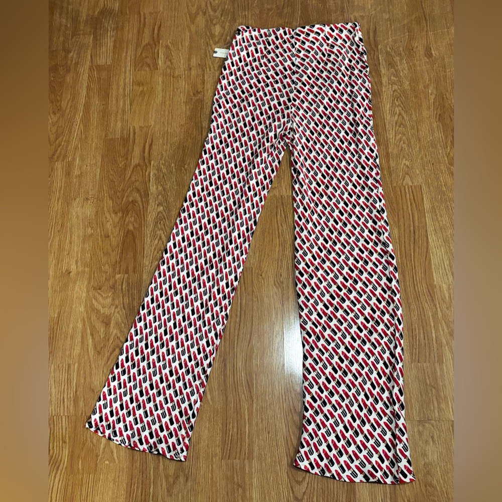 Anthropologie The Tilda Pants: Printed Lipstick Edition Size X-Small - Picture 7 of 10